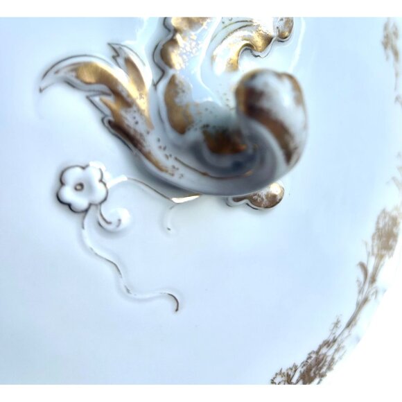Extremely Rare Marks Antique 1800s Haviland Limoges Porcelain Dish Rare Pattern - Picture 14 of 16